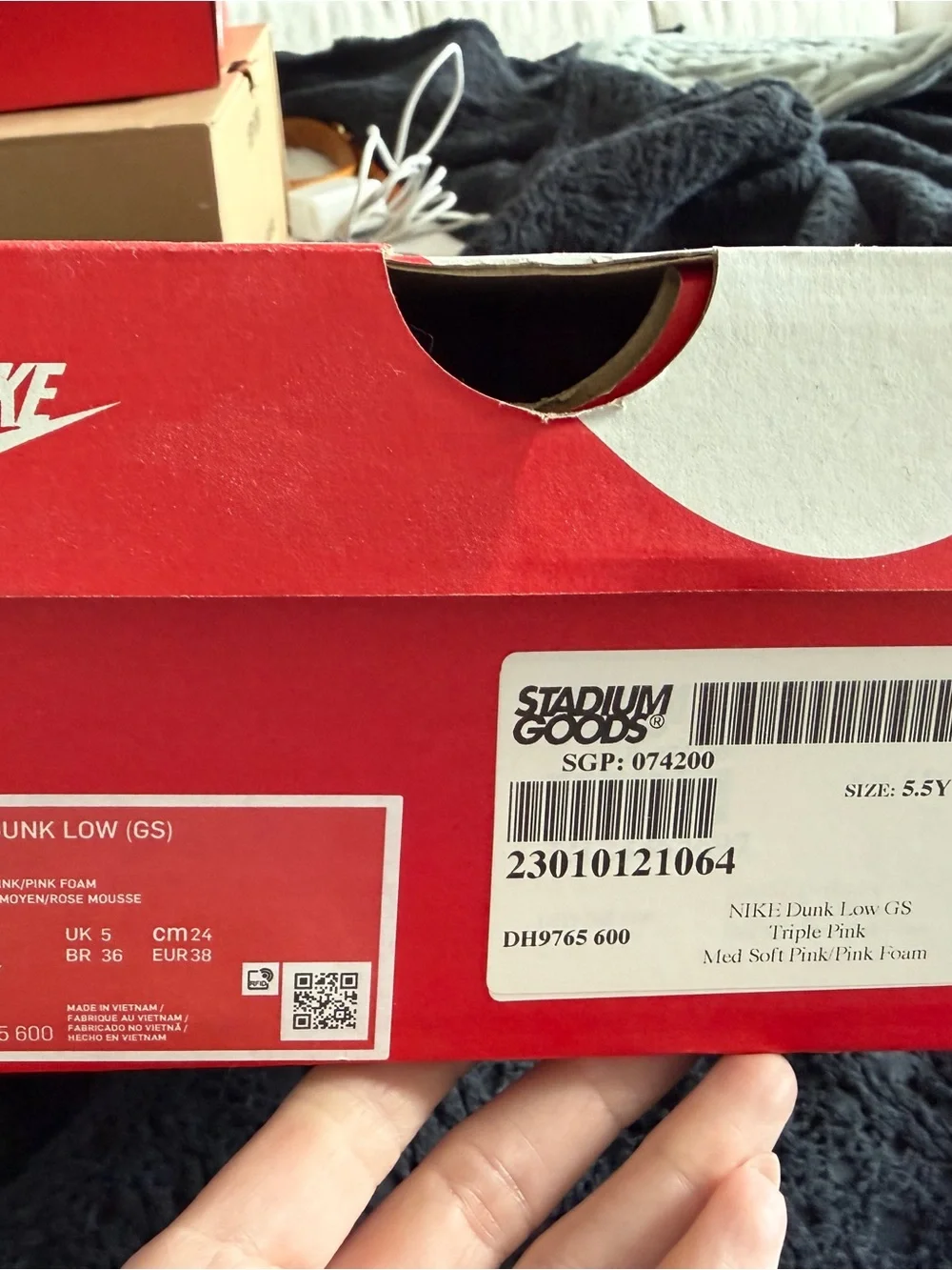 Nike Dunk Low GS Triple Pink
